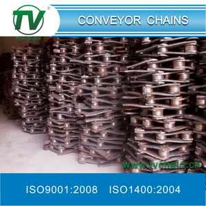 Narrow Series Welded Chains with Bent Plates